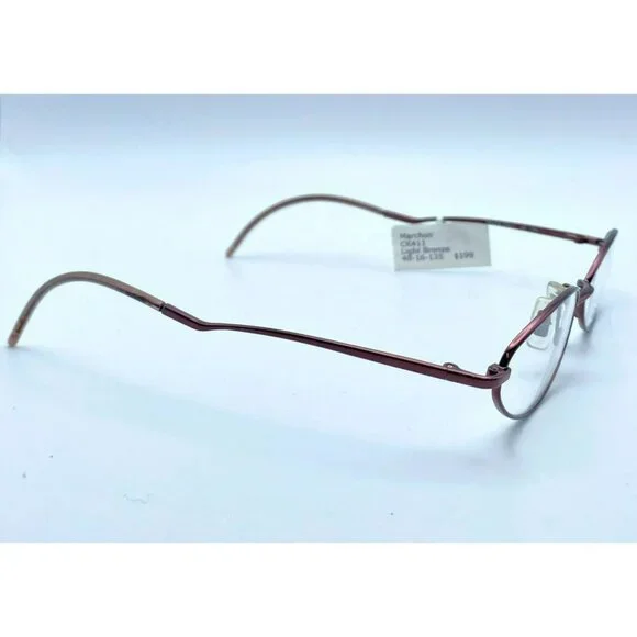 Calvin Klein Eyeglasses Glass Frame CK411 Brown Light Bronze 48-16-135 MSRP $199 - Picture 3 of 10